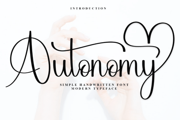 Autonomy Font: Elegant Script for Digital Marketing