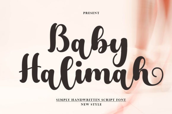 Baby Halimah: Elegant Script Font