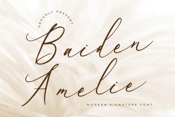 Baiden Amelie Font: Elegant Script for Digital Marketing