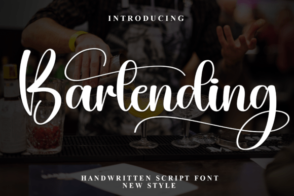 Bartending: A Script Font for Creative Campaigns
