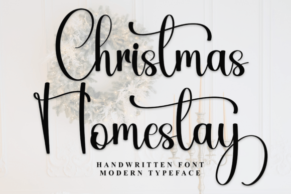 Christmas Homestay Font for Branding