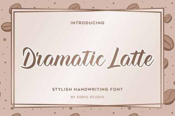 Dramatic Latte: A Stylish Font for Elegant Design