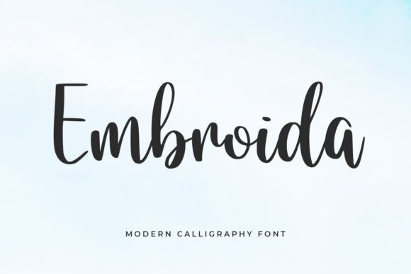 Embroida: A Magical Script Font