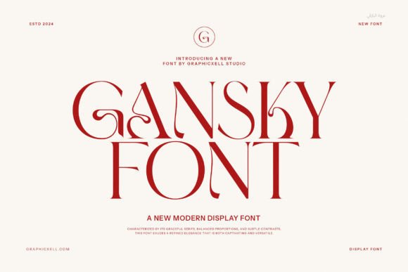 Gansky Font: Modern Serif for Editorial Design