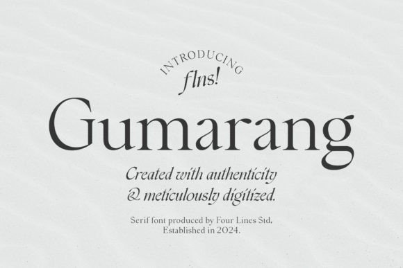 Gumarang: A Refined Serif Font