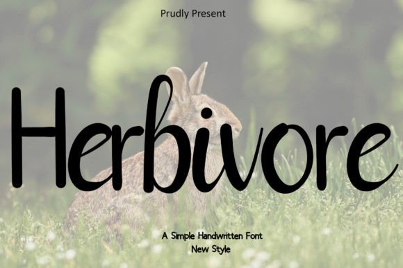 Herbivore: A Graceful Script Font