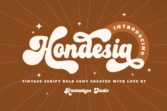 Hondesia: A Magical Script Font