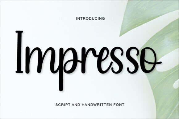 Impresso Font: Elegant Script for Web Design
