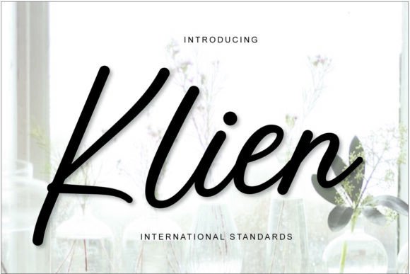 Klien: A Flowing Script for Elegant Design