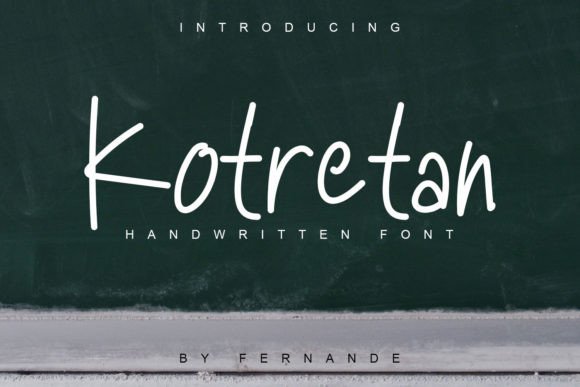 Kotretan: A Calligraphic Font for Creative Brands