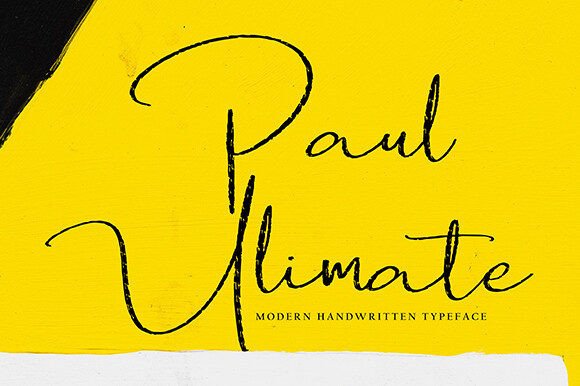 Paul Ulimate: A Classy Handwritten Font