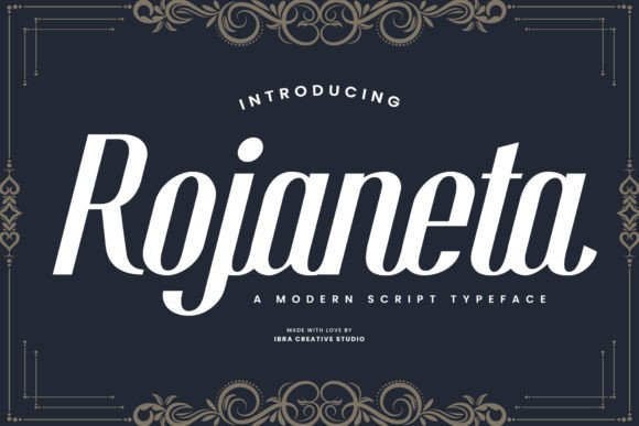 Rojaneta: A Script Typeface for Modern Campaigns