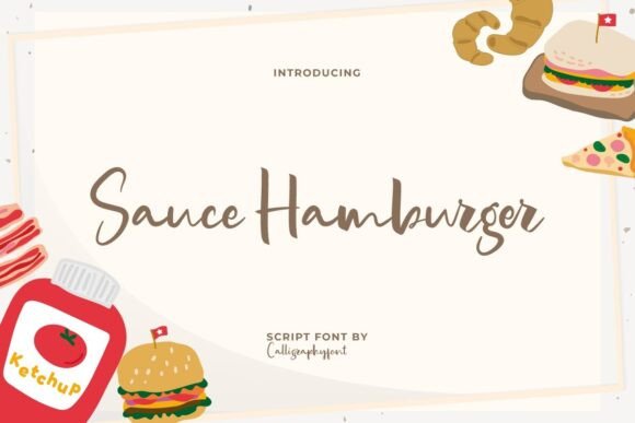 Sauce Hamburger Font for Web Design