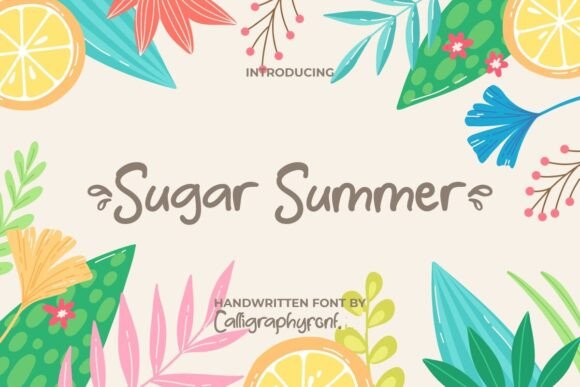 Sugar Summer Font for Creative Makers