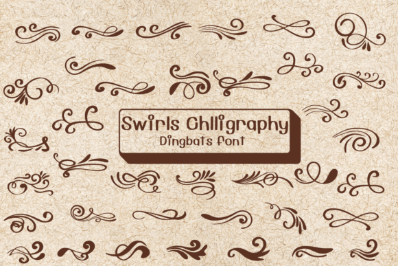 Swirls Chillgraphy: A Stylish Dingbat Font