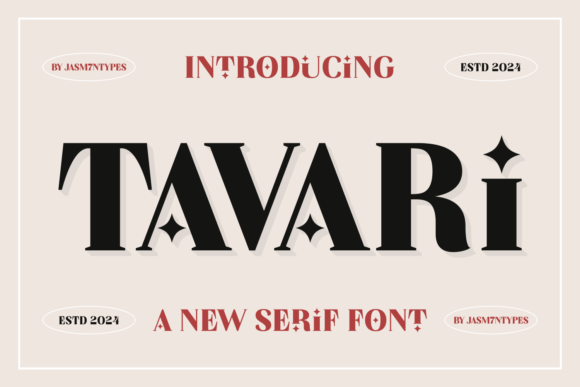 Tavari: A Serif Font for Real-World Design