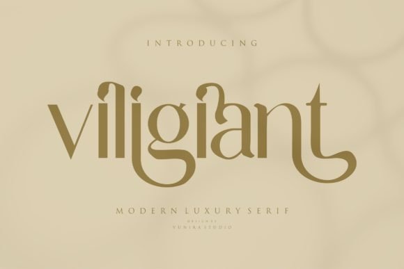 Viligiant: A Modern Serif Font