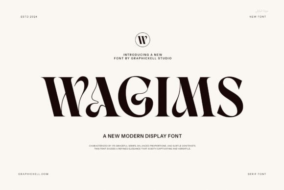 Wagims: A Stylish Serif Typeface