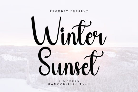 Winter Sunset Font Review